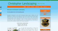 Desktop Screenshot of christopherlandscaping.com