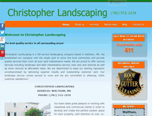 Tablet Screenshot of christopherlandscaping.com